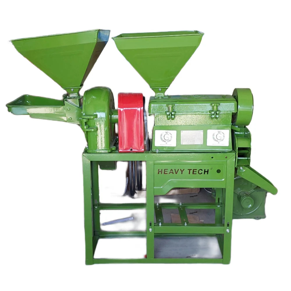 Heavy Tech 6N100 mini combine rice mill machine